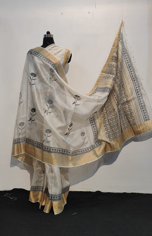 Tussar kosa silk saree