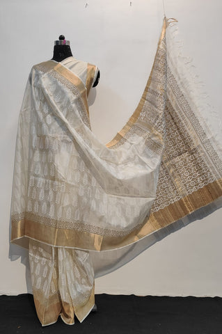 Tussar kosa silk saree