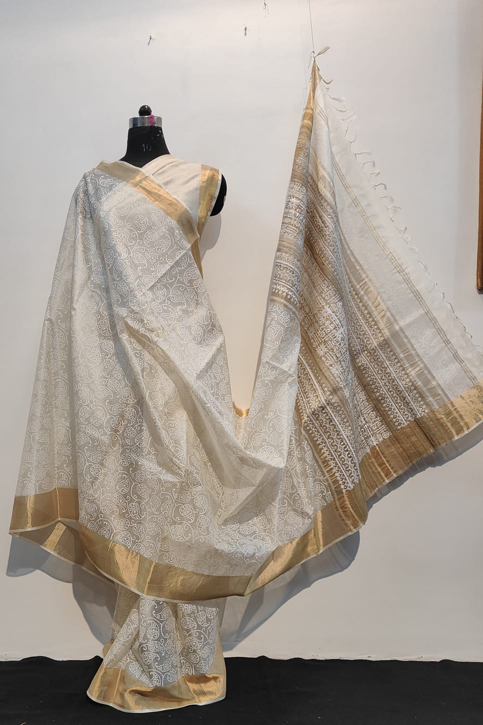 Tussar kosa silk saree