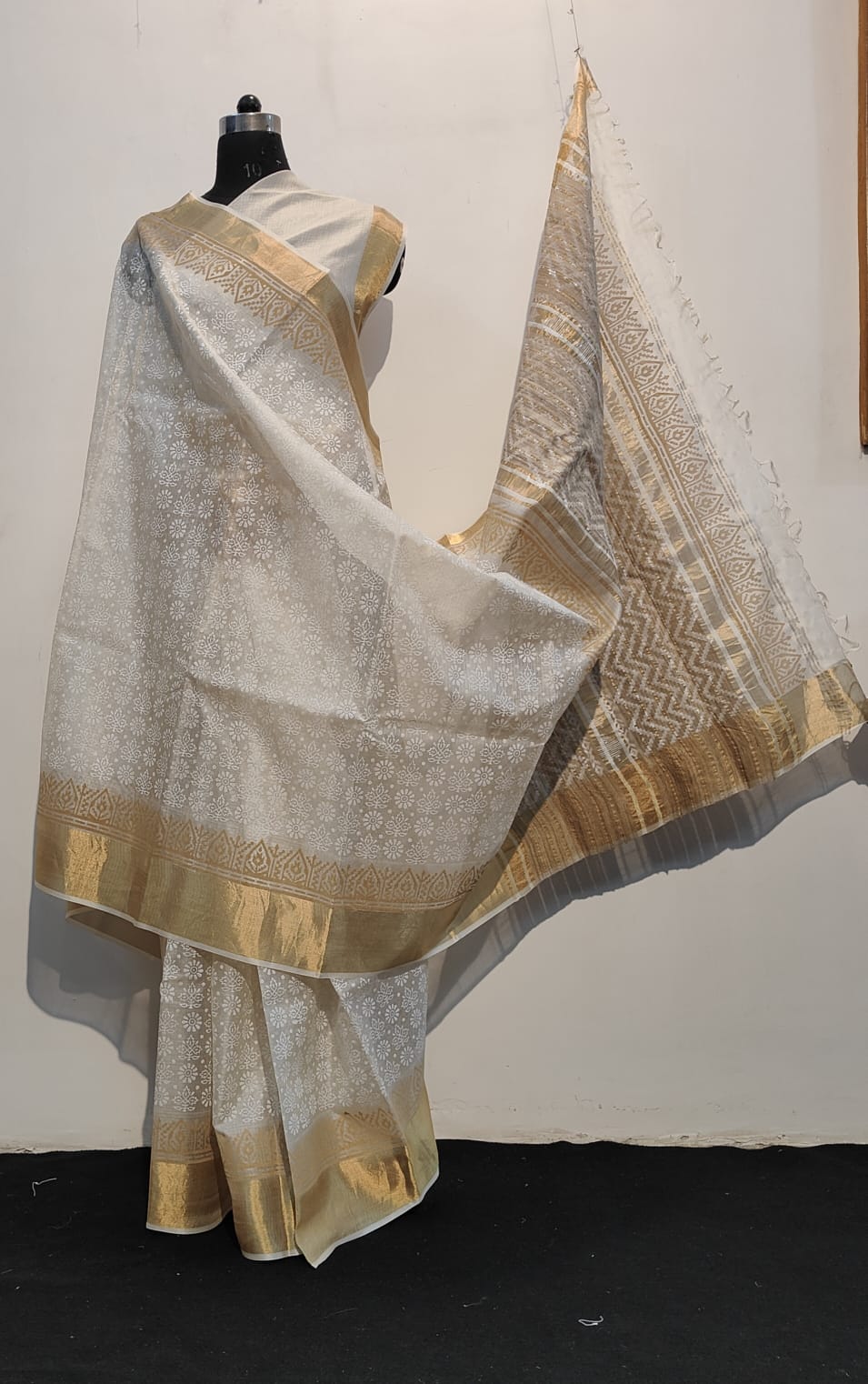 Tussar kosa silk saree