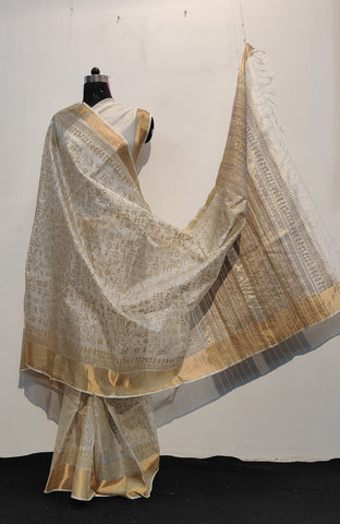 Tussar kosa silk saree