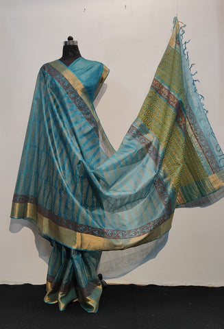 Tussar kosa silk saree