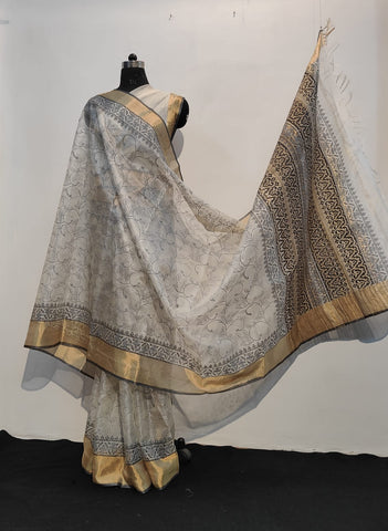 Tussar kosa silk saree