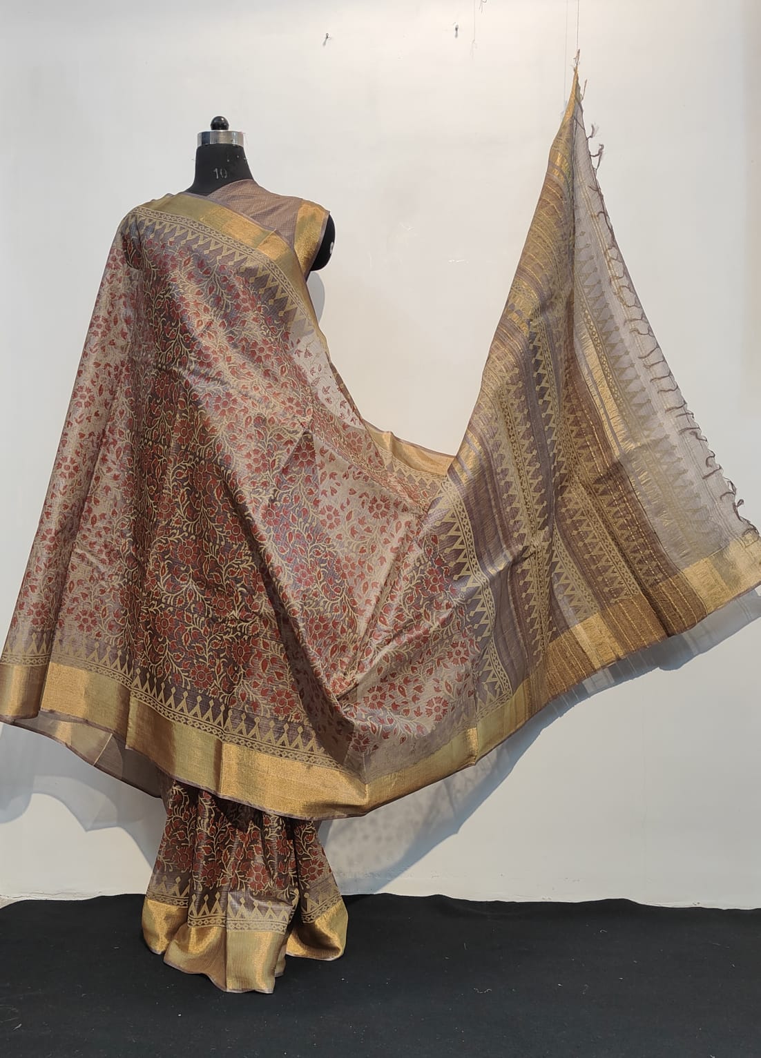 Tussar kosa silk saree