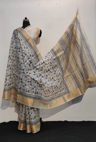 Tussar kosa silk saree