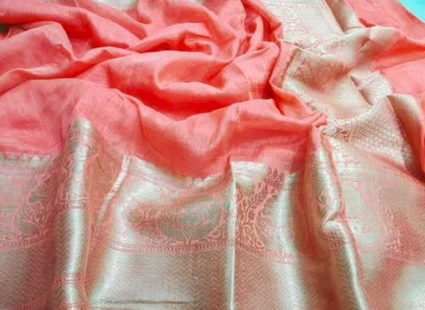 Organza Embroidry working saree