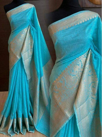 Organza Embroidry working saree