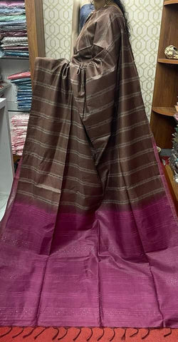 Semi tussar silk saree