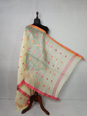 Khadi linen dupatta