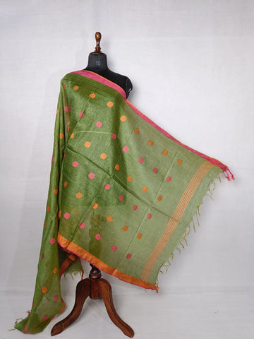 Khadi linen dupatta