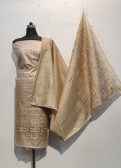 Pure desi tussar khadi suit