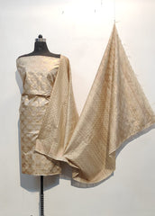 Pure desi tussar khadi suit