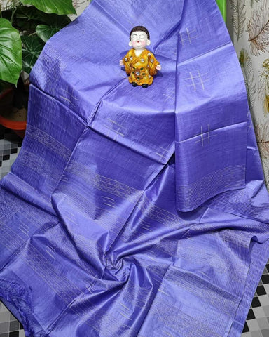 Semi tussar silk ghicha saree