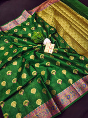 Pure tussar silk banarasi jari saree