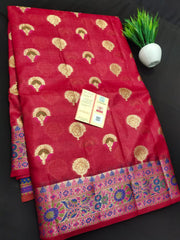 Pure tussar silk banarasi jari saree