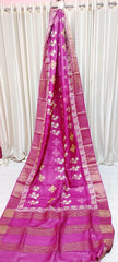 Tussar handblock print saree