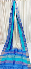 Tussar handblock print saree