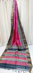 Tussar handblock print saree