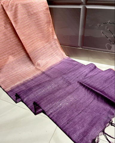 Semi tussar silk saree