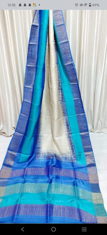 Tussar Silk Print Saree