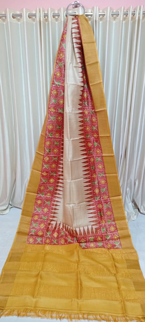 Tussar Silk Print Saree