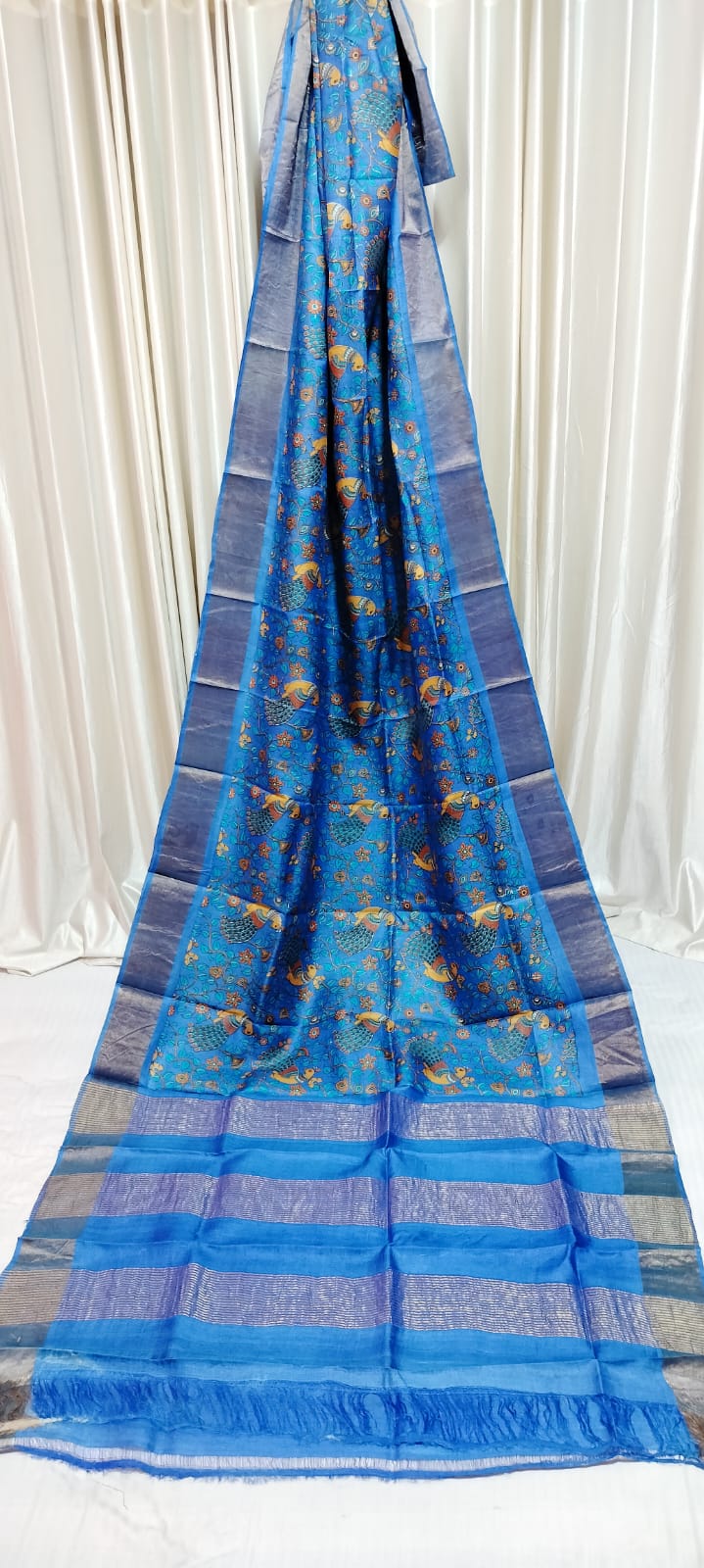 Tussar Silk Saree Print Saree