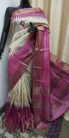 Tussar Silk Print Saree