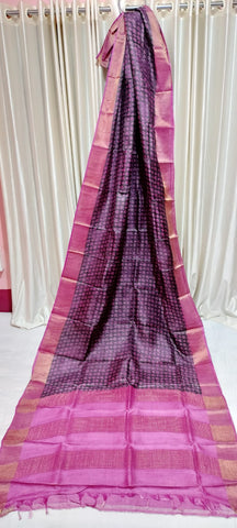 Tussar Silk Print Saree