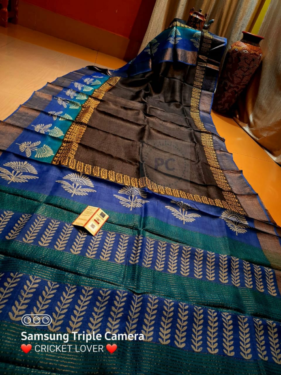 Tussar Silk Print Saree