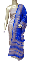 Tussar discharge silk duptta silkzon.in
