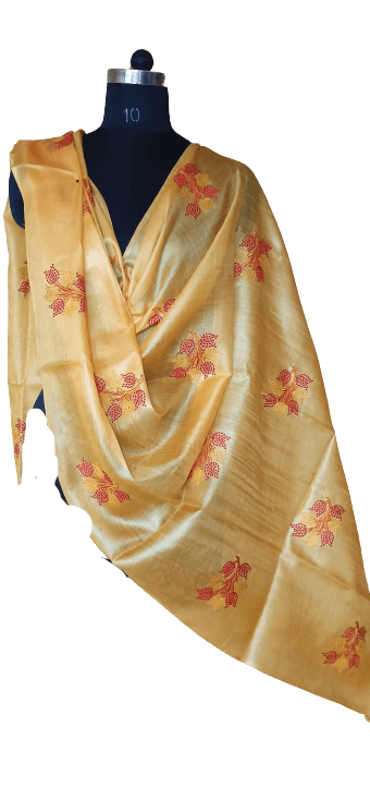 Tussar silk duptta silkzon.in