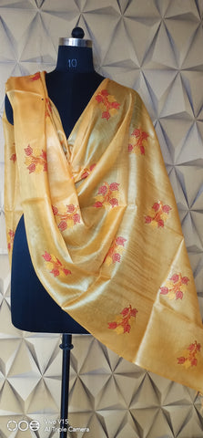 Tussar silk duptta silkzon.in