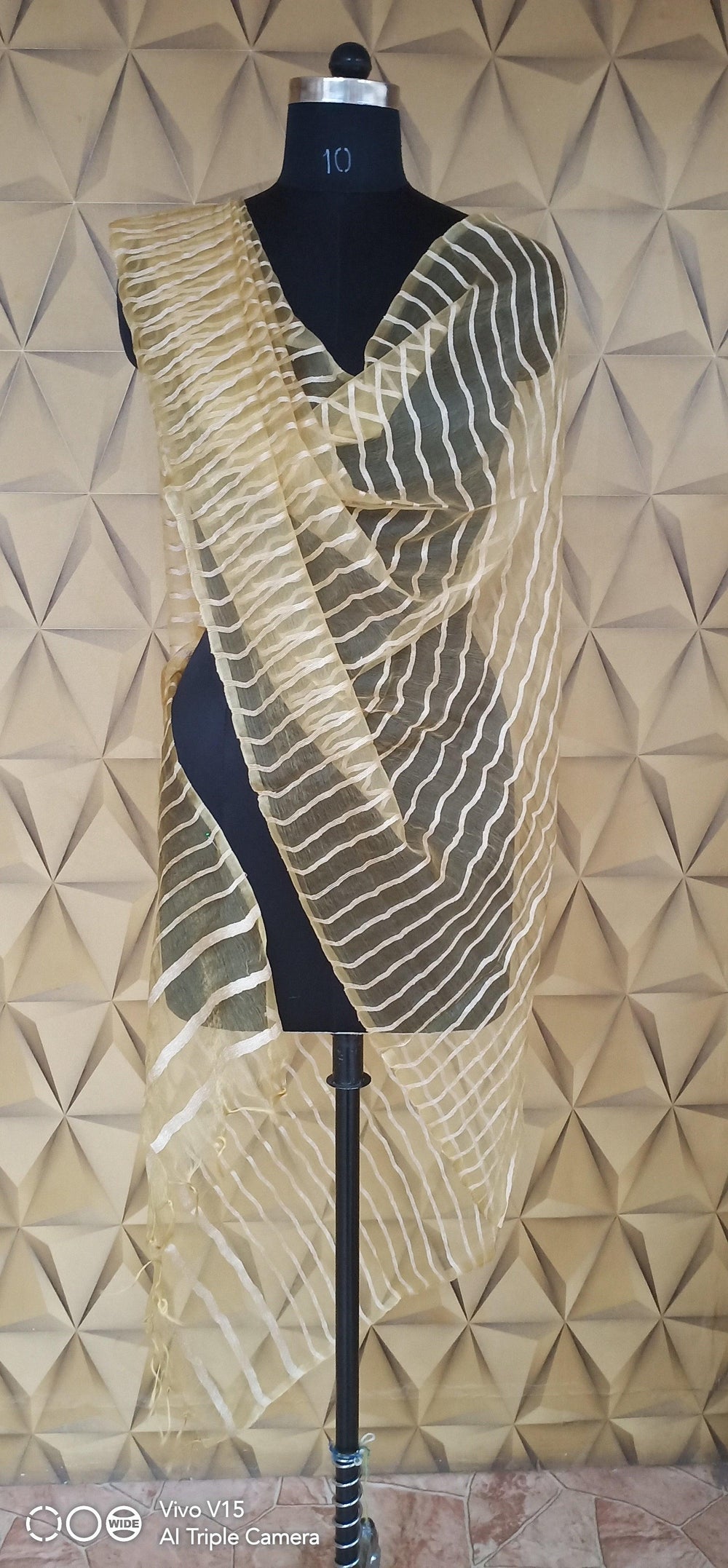 Tussar silk saree Orgenza duptta silkzon.in