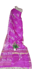 Pure Tussar Silk print saree