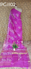 Pure Tussar Silk print saree