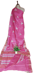 Pure Tussar Silk print saree
