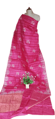 Pure Tussar Silk print saree