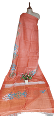 Pure Tussar Silk print saree