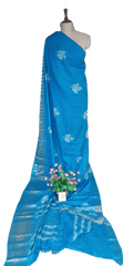 Pure Tussar Silk print saree