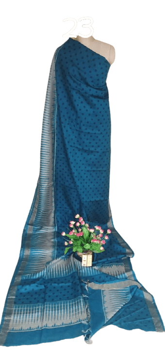 Pure Tussar Silk print saree