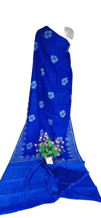 Pure Tussar Silk print saree