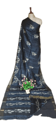 Pure Tussar Silk print saree