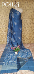 Pure Tussar Silk print saree