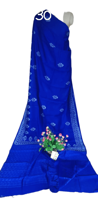Pure Tussar Silk print saree