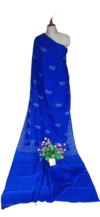 Pure Tussar Silk print saree