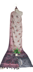 Pure Tussar Silk print saree