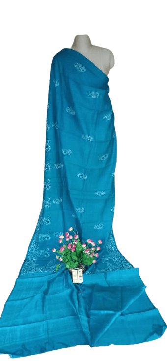 TUSSAR SILK PRINT SAREE