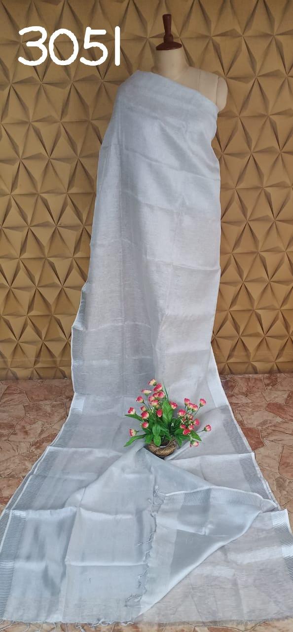 PURE LINEN SAREE SILK ZONE