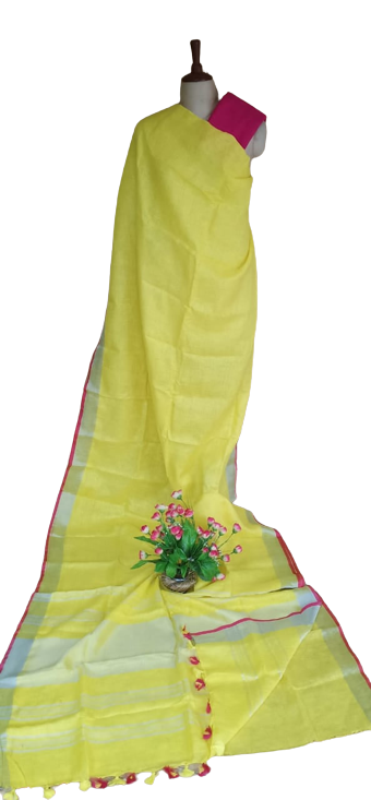 PURE LINEN SAREE SILK ZONE