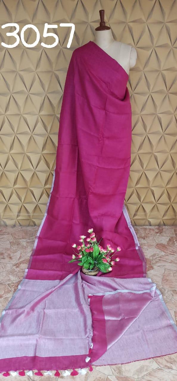 PURE LINEN SAREE SILK ZONE